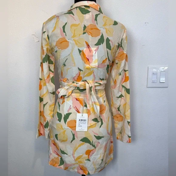 Rhythm Livin Ivy Floral Tie Front Crop Top & Mini Skirt Set XS 6 NWT - Picture 8 of 9